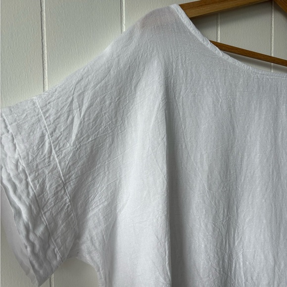 Paolo Tricot Linen/Silk Asymmetrical Top | Size L/XL - Picture 5 of 9